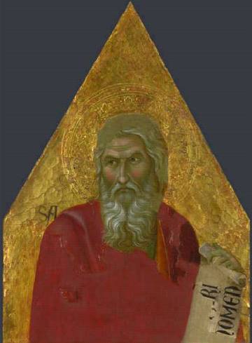 Isaiah  ca. 1324 1325 by Ugolino de Nerio fl. 1317-1349 The National Gallery, London, NG3376 
